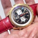 再來金表抵食夾大件18k YG BREITLING ￼CHRONOMATIC 44