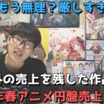 【2022年春アニメ】円盤売上ランキングTOP16【円盤ビジネスはもう限界なのか？厳しすぎる売上続出の中で予想外の売上を残した作品も？全27作品の円盤売上を一挙紹介！】