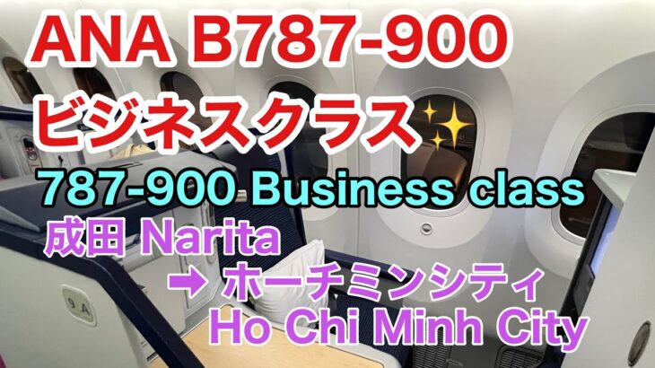 やっと乗れた！夢のANA B787-900のビジネスクラス！