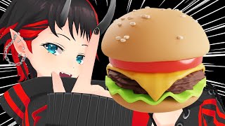 [ASMR雑談/モッパン]みんなでハンバーガー食おう🍔🤟 咀嚼音/Hamburger/Mukbang/Eating Sounds【龍ヶ崎リン / シュガリリ】