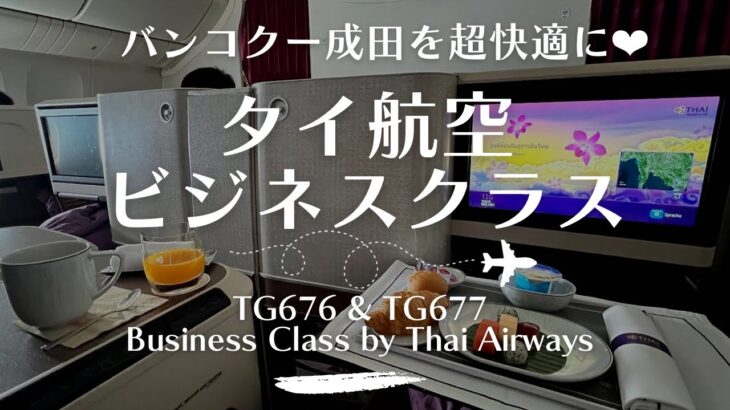 【ビジネスクラス搭乗記】タイ航空ビジネスクラス(BKK-NRT)に搭乗したので徹底レポします。