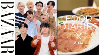 【日本語字幕/ENG SUB】K-POPグループ、ATEEZが一日の食生活を大公開！｜FOOD DIARIES（フードダイアリー）| ハーパーズ バザー（Harper’s BAZAAR）公式