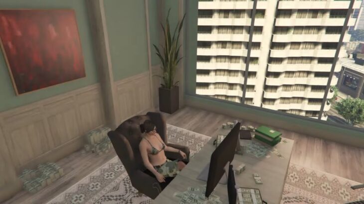 【GTA5】京町涼子は、CEOビジネスを再開しオフィスをお金や物で散らかしたい？　第２回　Grand Theft Auto V より。