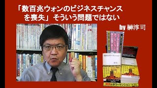 「数百兆ウォンのビジネスチャンスを喪失」そういう問題ではない　by 榊淳司