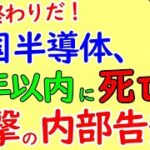 韓国半導体ビジネス、数年以内に死亡という悲しい現実。