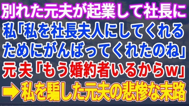 【修羅場】別れた元夫が起業して社長になり大金持ちになったと知り態度が急変する勘違い女→実は…【スカッとする話】