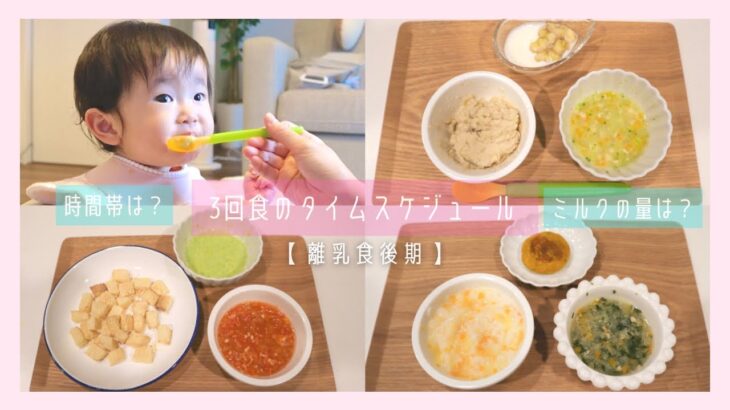 【離乳食後期】離乳食が3回食になった1日のタイムスケジュール/手づかみ食べ〈生後10ヶ月〉