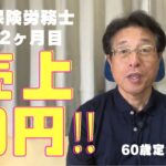 【60歳定年起業家】社会保険労務士として開業届を提出して、2ヶ月になりました。8月の収支と活動状況を話します！