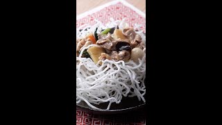 【春雨揚げたら美味すぎた】サックサク食感のあんかけ揚げ春雨！ / Fried Bean Vermicelli  #Shorts