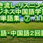 商务 日语 中文 单词 听力 练习 聞き流し　リスニング　ビジネス中国語学習　単語集　⑦　１１８