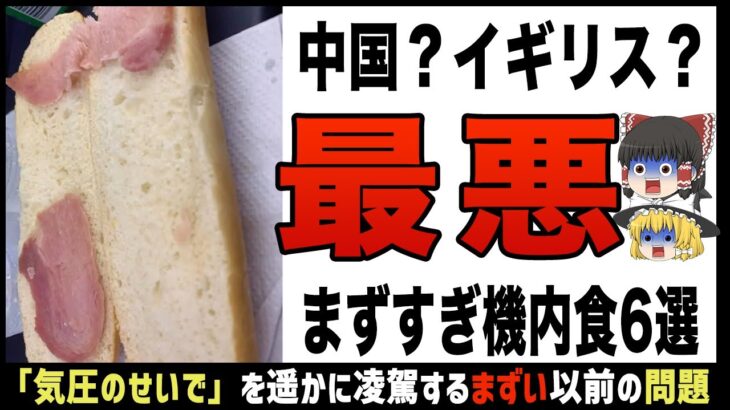 【ゆっくり解説】不味すぎる！！最悪の機内食６選