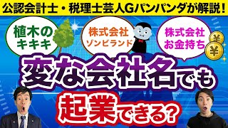 【会社法】変な会社名でも起業できる？！