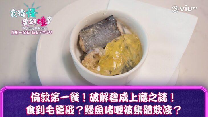 《食得怪 先好嗌》倫敦第一餐！破解碧咸上癮之謎！ 食到毛管戙？鰻魚啫喱被集體欺凌？