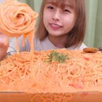 【大食い】蟹トマトクリームパスタ10人前