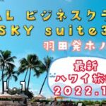 【ハワイ旅行2022.10】Vol.1JALビジネスクラス 〜羽田サクララウンジ・JAL SKYスイートⅢ・機内食〜