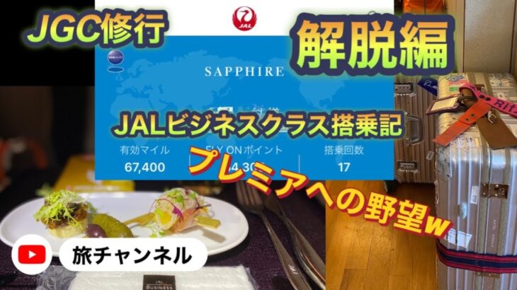 JGC修行　ついに解脱へ　JALビジネスクラス搭乗記とプレミアへの野望⁈