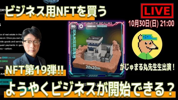 【NFT Live】ようやく？ビジネス用NFTを買う！