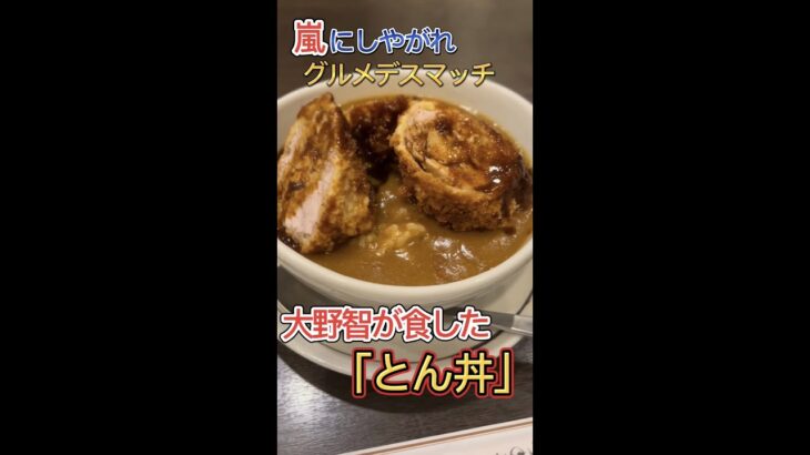 大野智が食した｢とん丼｣!