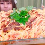 【大食い】カニカマ1.5kgとご飯6合の炙りマヨカニカマ丼