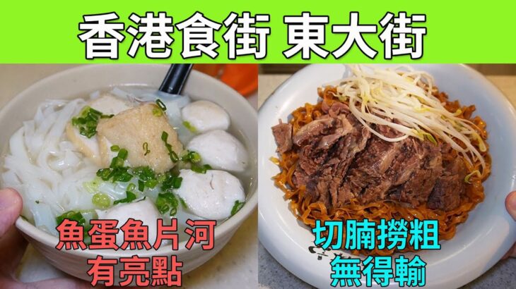 [神州穿梭.香港#689] 香港食街 東大街 王林記切腩撈粗 無得輸 安利魚蛋魚片河 有亮點 筲箕灣 | 安利魚蛋粉麵 王林記潮州魚蛋粉麵