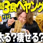 【全9種】3日間毎日3食ペヤング食べる生活したら太る？痩せる？【飯テロ/縛り生活】