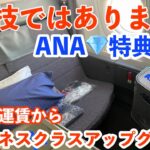 裏技ではありません。ANA💎特典の価格重視運賃からビジネスクラスへアップグレード利用してみた✈️NRT- LAX