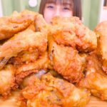 【大食い】ケンタッキーのチキン山積みとコーラ🍗