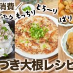 ＼大根大量消費／やみつき大根レシピ✨食感もたのしい 3選