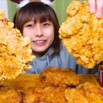 【大食い】手作りフライドチキンと専用コーラ🎄🍗