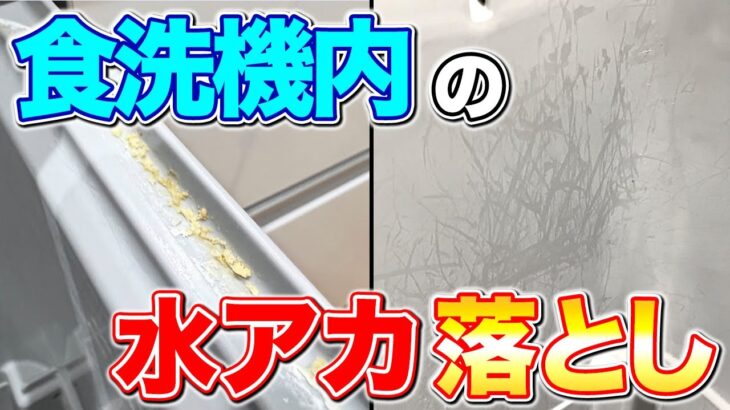 【奥の手】食洗機内についた水アカを残さず落とす方法！