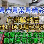 粤点粤菜粤精彩，广州解封后，正佳广场食肆经营现况，广州餐饮业正在经历前所未有的寒冬，粤语中字幕