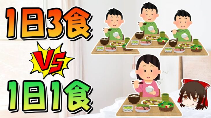 1日1食VS1日3食どちらが健康にいいの？