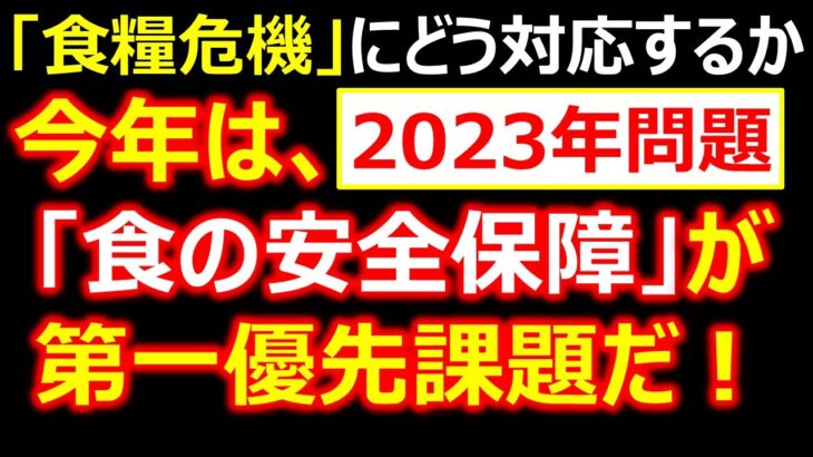 【2023年問題】今年は､「食の安全保障」が第一優先課題だ。食糧危機にどう対応するか　☆伝説の事業再生戦略コンサルタント立川昭吾《企業再生チャンネルvol.174》