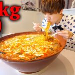 【大食い】大辛カレー坦々麺6kgを制限時間40分で完食できるか？【大胃王】