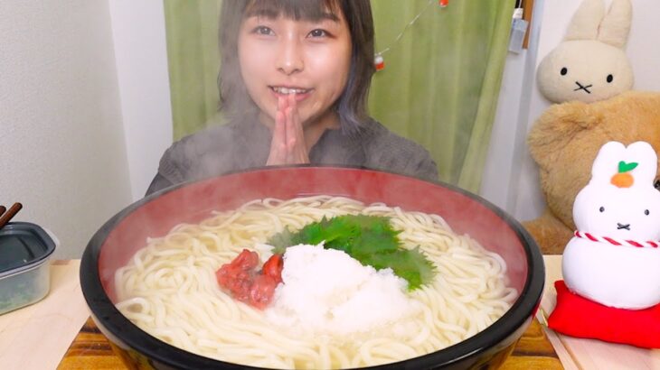 【大食い】シンプルな年明けうどん8人前