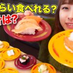 【大食い】スシローでお腹いっぱいまで食べたら何皿食べれていくらになるのか！