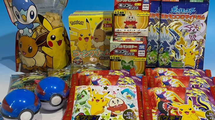 ポケモン ポケモンセンター購入商品　パスタ　コーンスープ　食玩　モンコレ　ウエハース　ゲットコレクション　ブロマイドガム