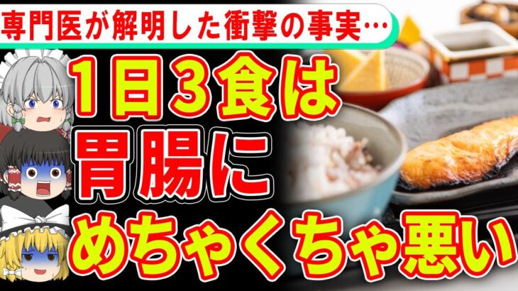 驚愕の事実…1日3食は体に悪かった！？【ゆっくり解説】