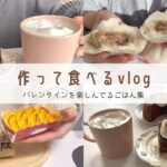 【今年も美味しい1日を！】バレンタインを楽しむ食生活vlog｜ほうじ茶ガトーショコラ｜肉まん食べ比べ｜チーズトースト