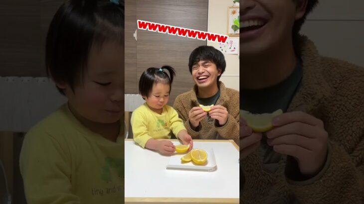 【食育】2歳児が初めてレモンを食べたらヤバかった #親子