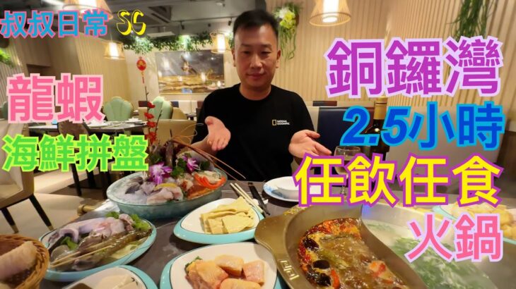 [係咁食]🥬🍲🍺銅鑼灣2.5小時任飲任火鍋放題｜龍蝦鮑魚帶子海鮮拼盤｜紅白酒成支飲｜超好食水餃｜四川麻辣湯冇等輸｜漁港薈｜SC