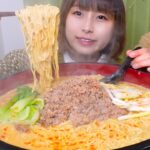 【大食い】マルちゃん正麺の坦々麺8人前