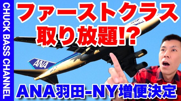 羽田-NY路線ANAビジネス・ファースト取り放題!?ANA2023年度国際線路線・便数計画の決定について✈️