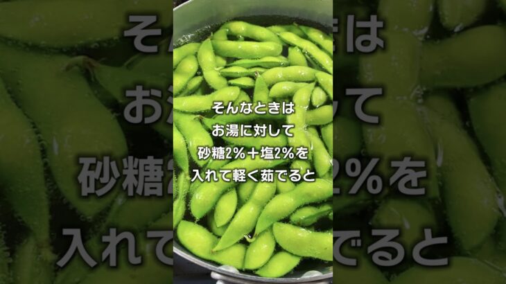 【ゆっくり解説】知っていて損はない、食の雑学『枝豆の塩加減はどのくらい？』#shorts