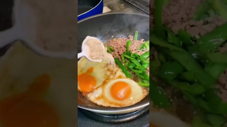 お手軽すぎる簡単三食丼#shorts