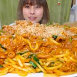 【大食い】1kgのこてっちゃんを使ったホルモン焼きうどん10人前