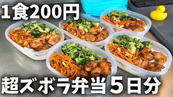 【１食200円】「からあげ弁当」5日分作り置きして冷凍する休日