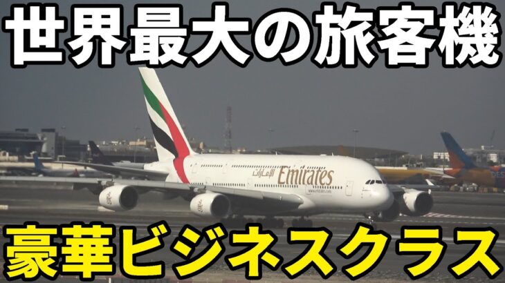 【世界最大】2階建て飛行機”A380″ビジネスクラスに搭乗 機内にラウンジがあるぞ！ドバイ→パリ8時間の旅