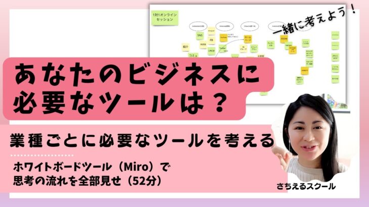 【じぶんビジネス思考】あなたのビジネスに必要なツールは？業種ごとに必要なツールを考える(52分)