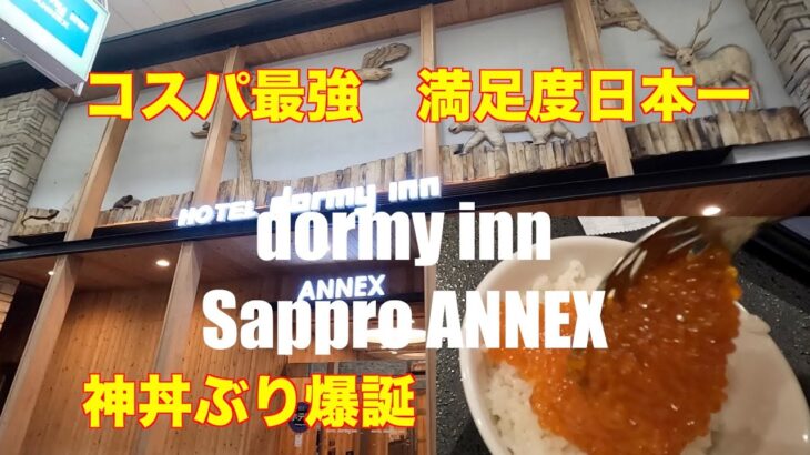 【聖地】日本最強のコスパビジネスホテル！ドーミーイン札幌ANNEXの神丼ぶりと温泉ですすきの満足度MAX確定！！【全国旅行支援】